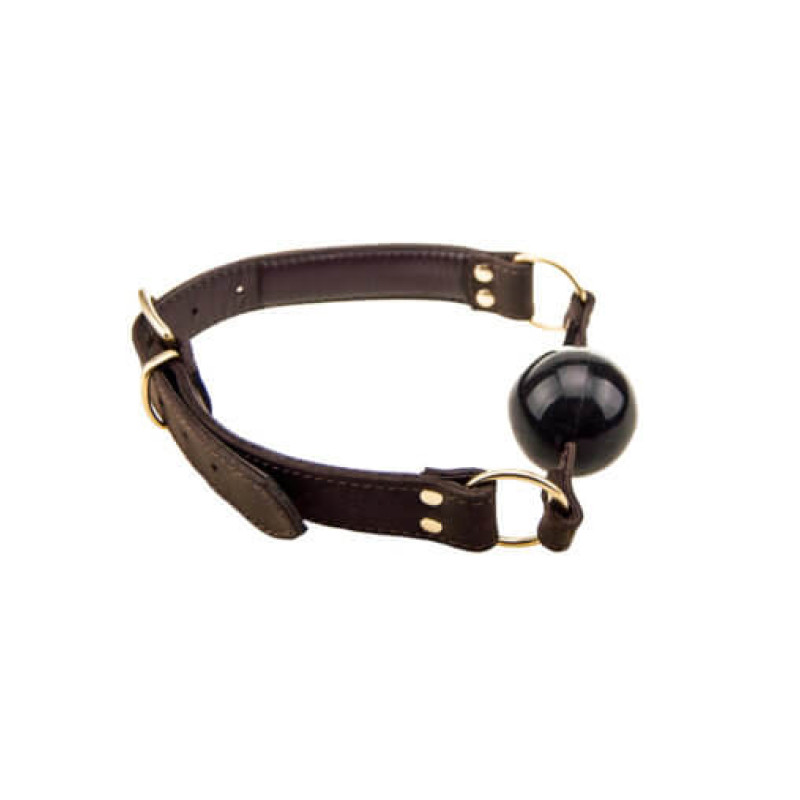 BOUND Nubuck Leather Solid Ball Gag