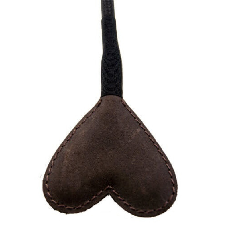 BOUND Nubuck Leather Heart-Shaped Crop
