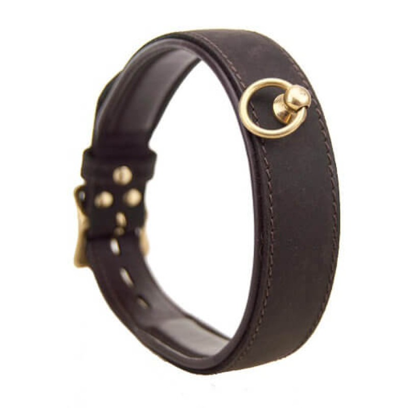 BOUND Nubuck Leather Choker with \'O\' Ring