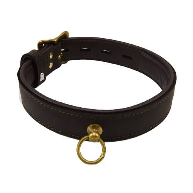 BOUND Nubuck Leather Choker with \'O\' Ring