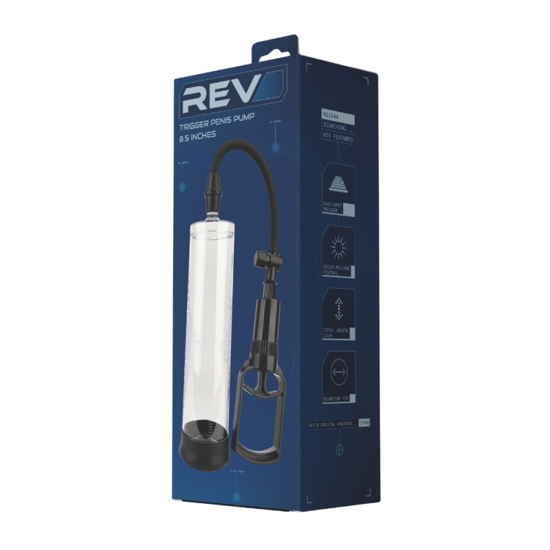 Rev-Pump Trigger Penis Pump 8.5 Inches