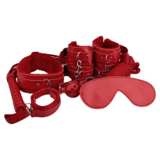 Loving Joy Beginner\'s Bondage Kit Red (8 Piece)