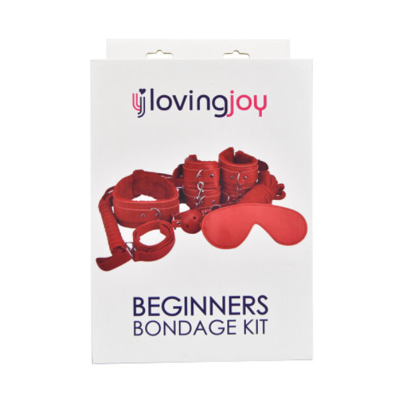 Loving Joy Beginner\'s Bondage Kit Red (8 Piece)