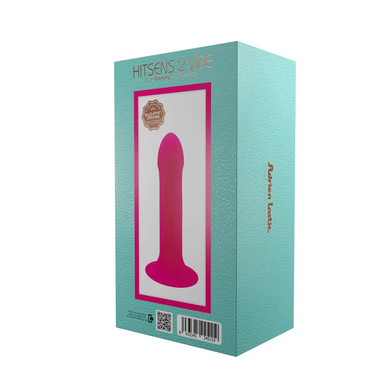 Adrien Lastic Dual Density Cushioned Core Vibrating Suction Cup Silicone Dildo 6.5 Inch