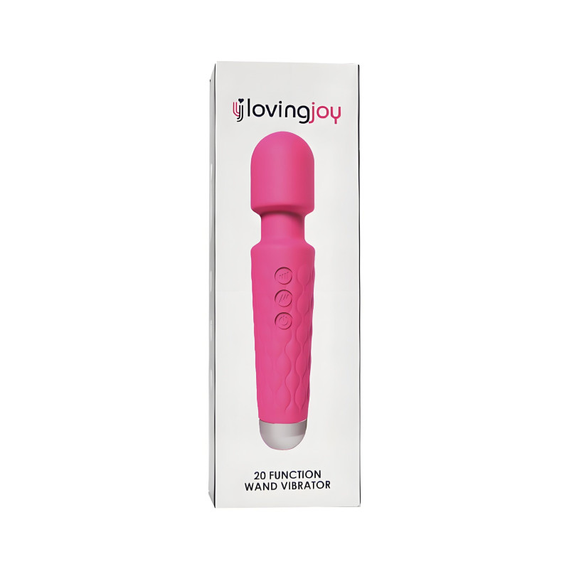 Loving Joy 20 Function Wand Vibrator Pink