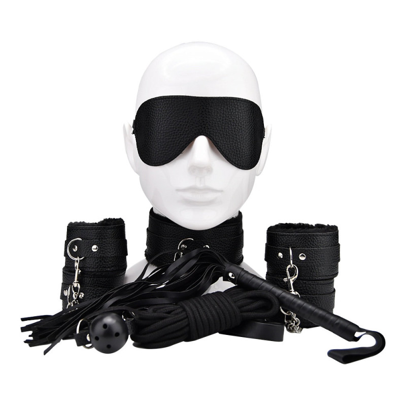 Bound to Play Beginner\'s Bondage Kit Black (8 Piece)