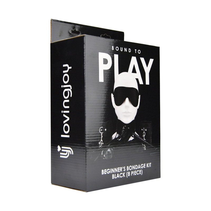 Bound to Play Beginner\'s Bondage Kit Black (8 Piece)