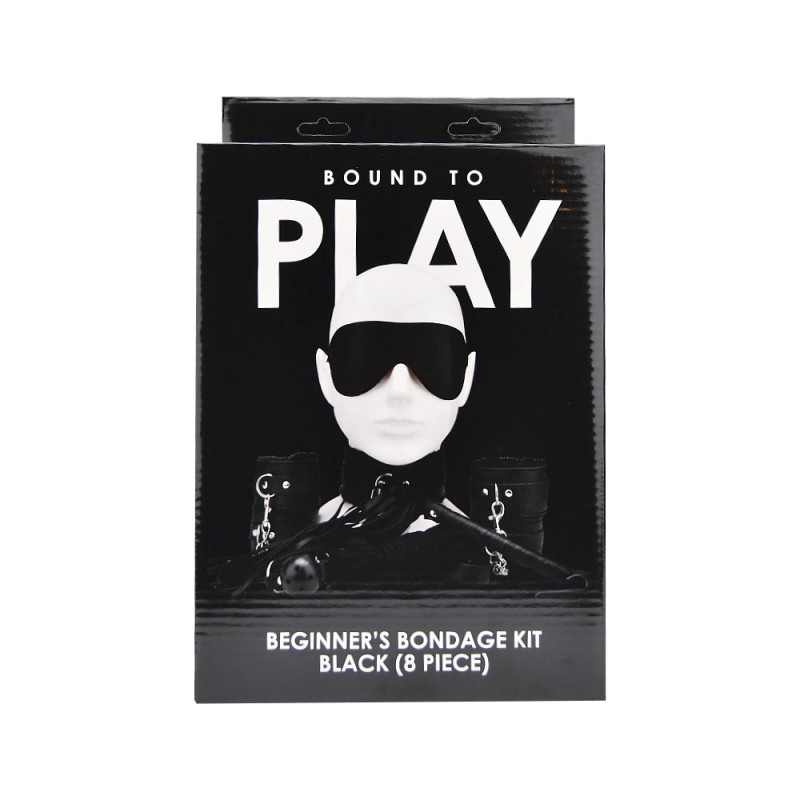 Bound to Play Beginner\'s Bondage Kit Black (8 Piece)