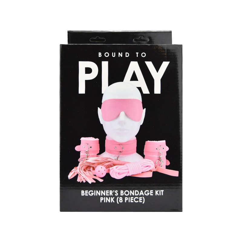 Bound to Play Beginner\'s Bondage Kit Pink (8 Piece)