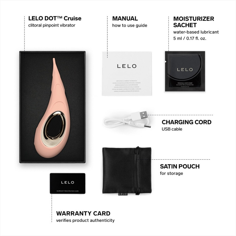 LELO Dot Cruise Clitoral Vibrator Peach Please