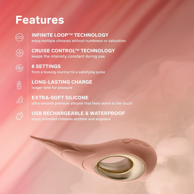 LELO Dot Cruise Clitoral Vibrator Peach Please