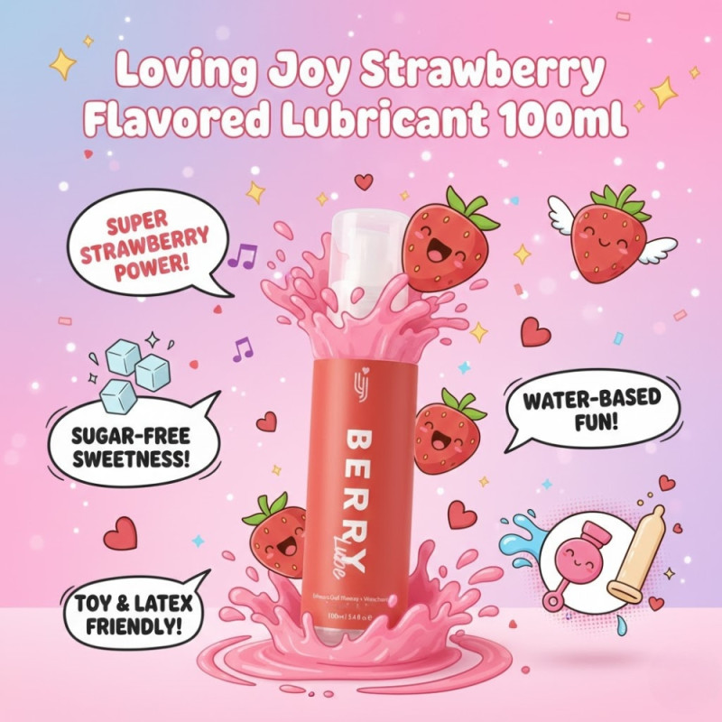 Loving Joy Strawberry Flavoured Lubricant 100ml