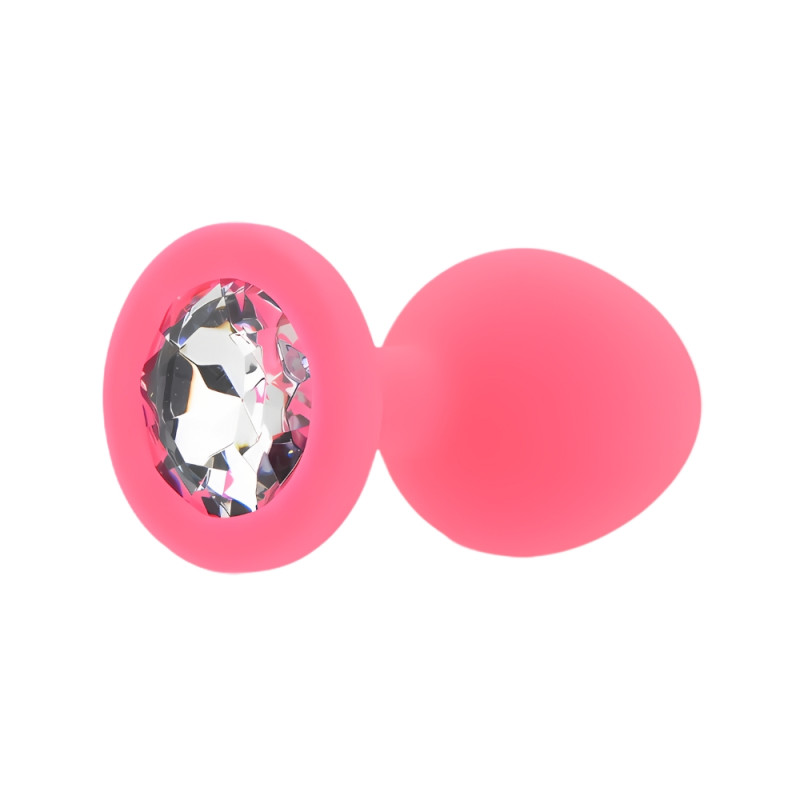 Toosh Pink Silicone Butt Plug Medium