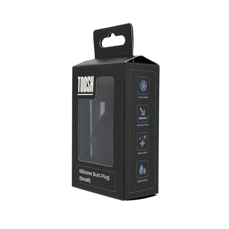 Toosh Black Silicone Butt Plug Small