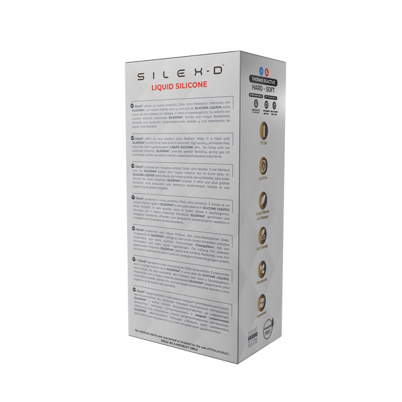 SilexD 8 inch Realistic Liquid Silicone Dildo with Suction Cup