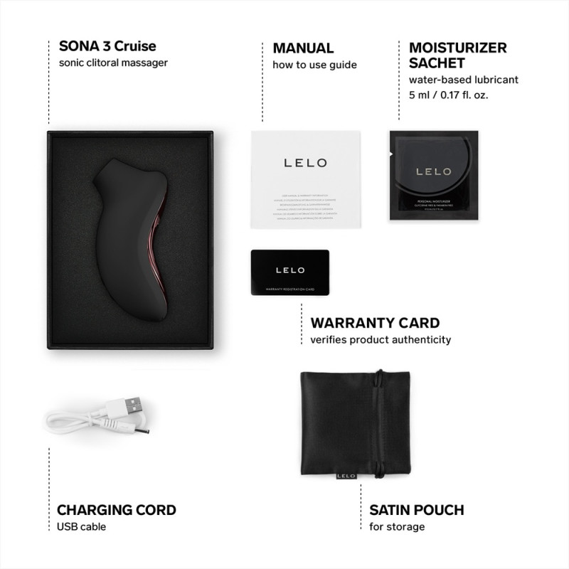 LELO Sona 3 Cruise Clitoral Massager Black