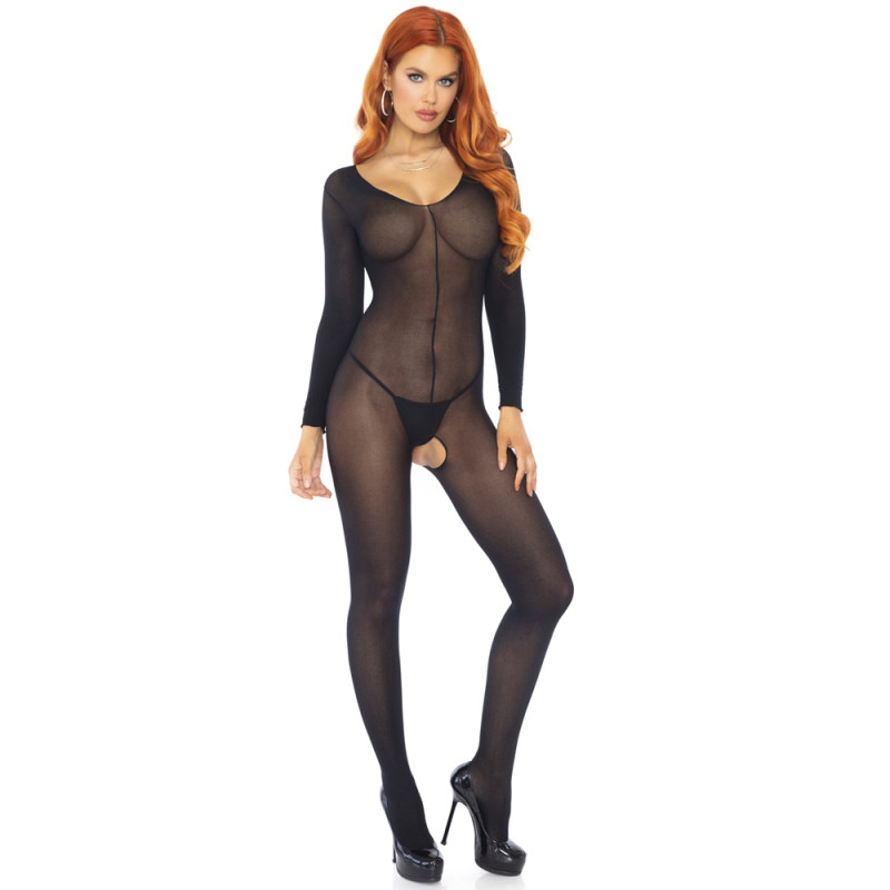 Leg Avenue Sheer Long Sleeves Bodystocking