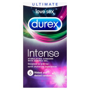 Durex Intense Ribbed And Dotted Condoms 6 Pack