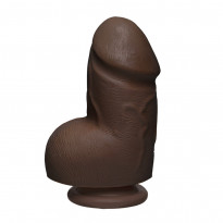The D  Fat D 6 Inch Chocolate Dildo With Balls