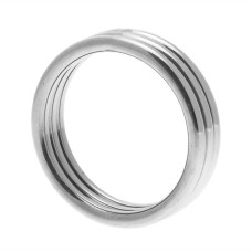 Master Series Echo Stainless Steel Triple Cock Ring ML