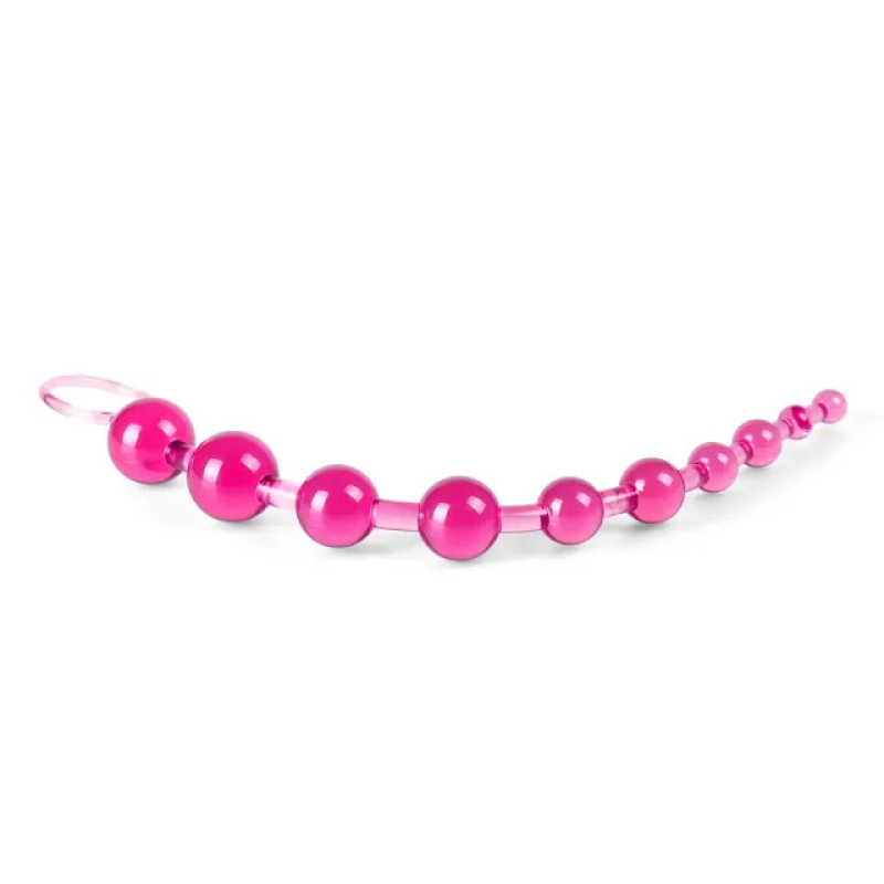 Pink Chain Of 10 Anal Beads