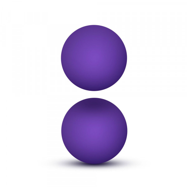 Luxe Purple Double O Kegel Balls Weighted 0.8 Ounce