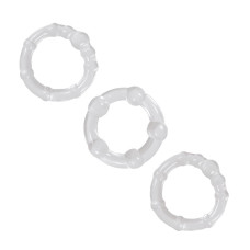 NS Novelties Renegade Intensity Rings Cock Rings Clear
