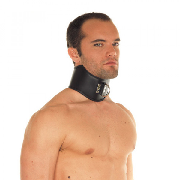 Leather Collar with Padlock