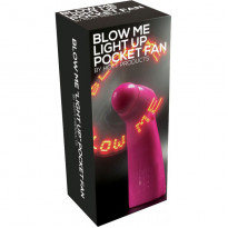 Blow Me Light Up Pocket Fan Pink
