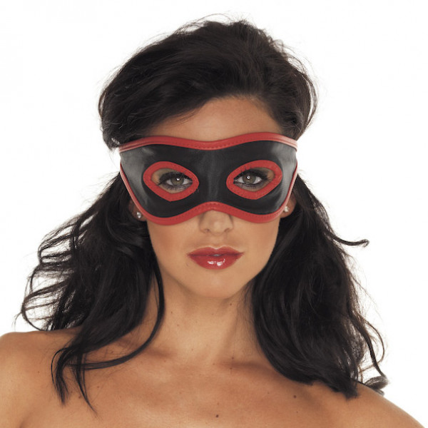 Red and Black Leather Mask