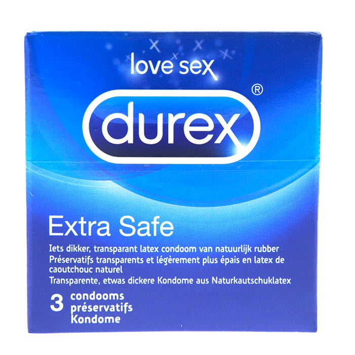Durex Extra Safe x 3 Condoms - For The Closet