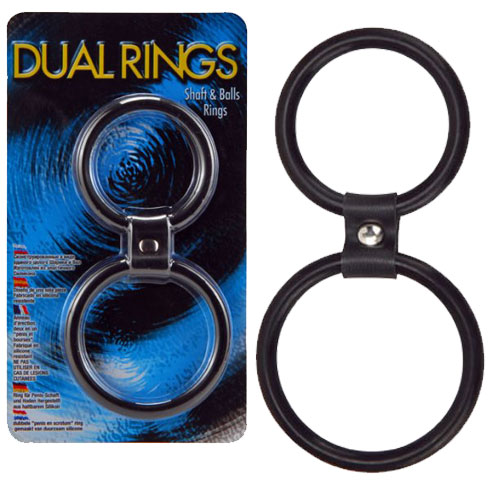 Dual Rings  Shaft And Balls Ring - For The Closet