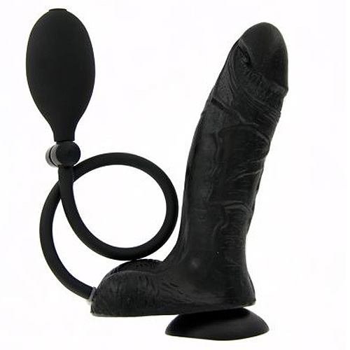 Inflatable Suction Cup Dildo - For The Closet
