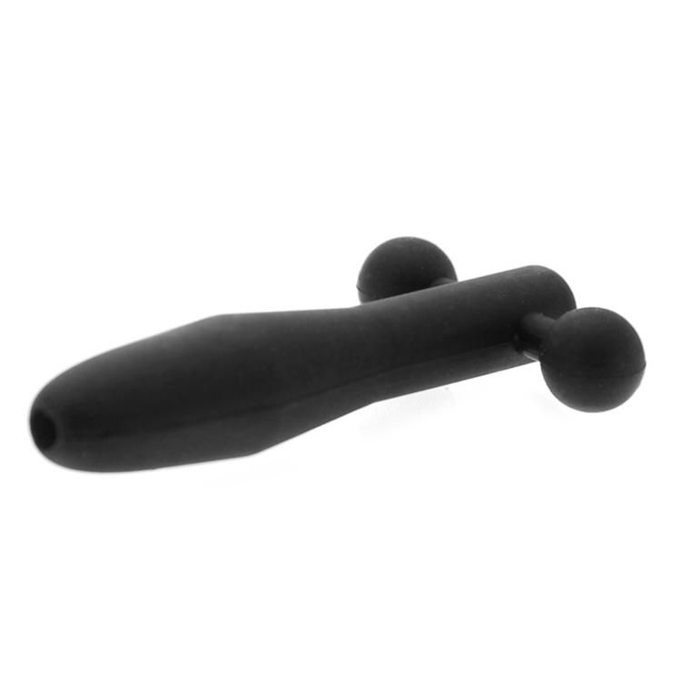 The Hallows Silicone CumThru Barbell Penis Plug - For The Closet