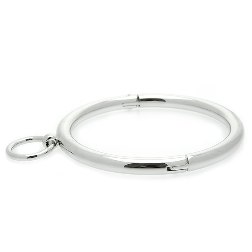 Ladies Rolled Steel Collar with Ring - For The Closet