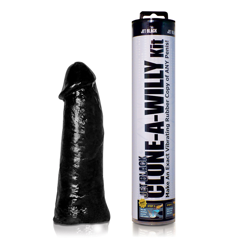 Clone A Willy Jet Black Vibrator - For The Closet