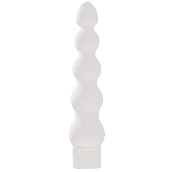 White Nights 7 Inch Ribbed Anal Vibe - For The Closet