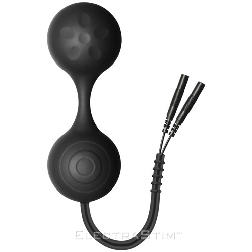 ElectraStim Silicone Noir Lula Electro Jiggle Kegel Balls - For The Closet