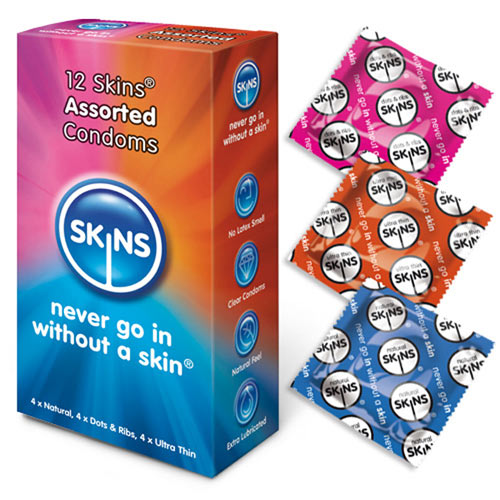 Skins Condoms Assorted 12 Pack - For The Closet