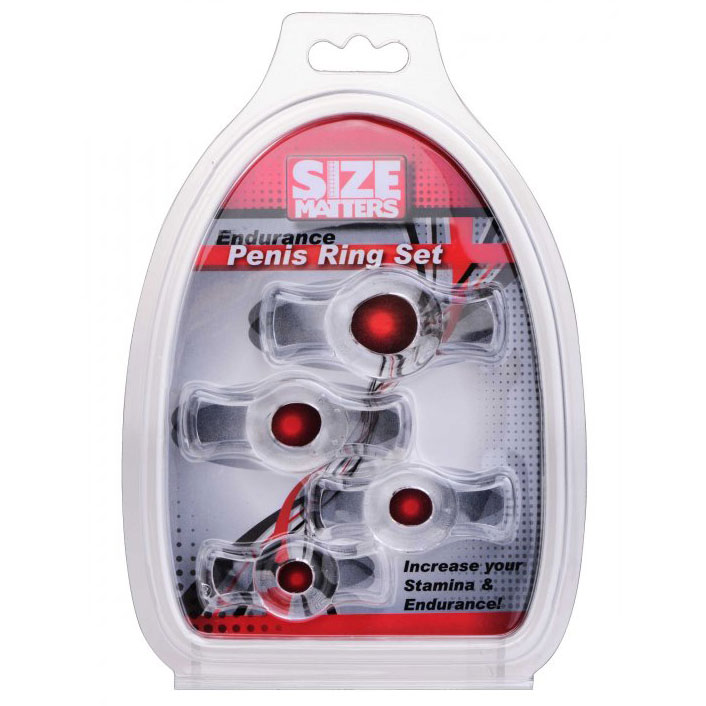 Size Matters Endurance Penis Ring Set - For The Closet