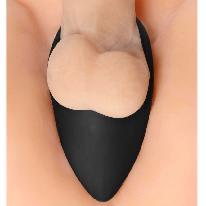 Taint Teaser Silicone Cock Ring and Taint Stimulator 2 Inch