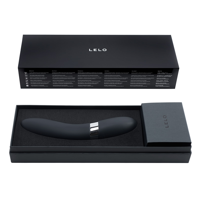 Lelo Elise 2 Black Luxury Rechargeable Vibrator - For The Closet