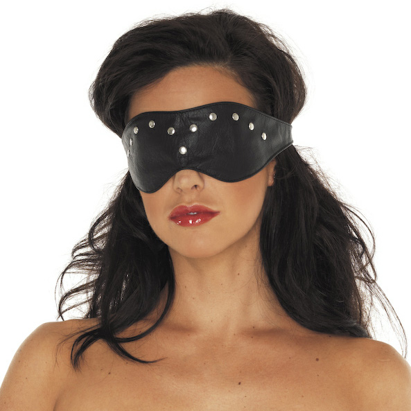 Leather Blindfold Mask - For The Closet