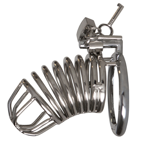 Chrome Chastity Cock Cage - For The Closet